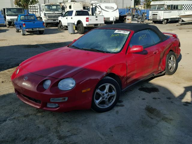 JT5FG02T1X0052997 - 1999 TOYOTA CELICA GT RED photo 2