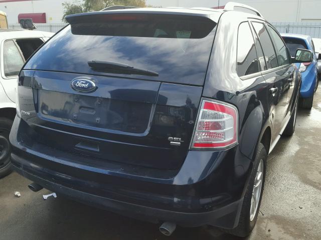 2FMDK48C78BA02951 - 2008 FORD EDGE SEL BLACK photo 4