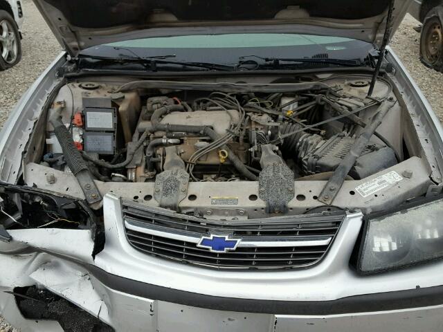 2G1WF52E539221871 - 2003 CHEVROLET IMPALA SILVER photo 7