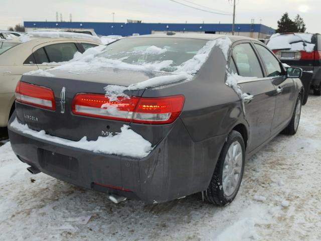 3LNHL2GC7CR815351 - 2012 LINCOLN MKZ GRAY photo 4