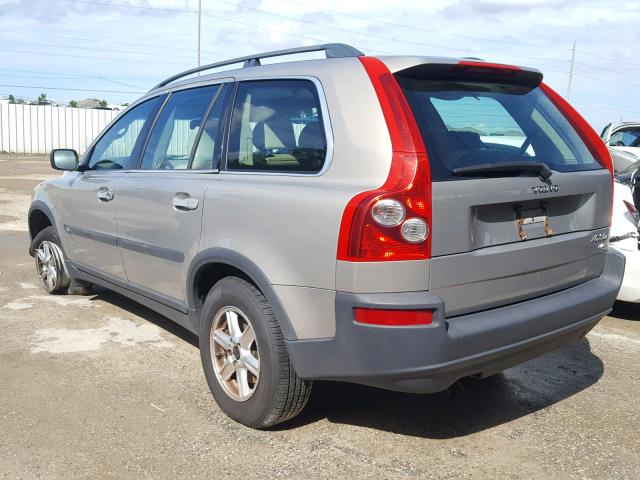 YV1CZ59H141036525 - 2004 VOLVO XC90 BEIGE photo 3