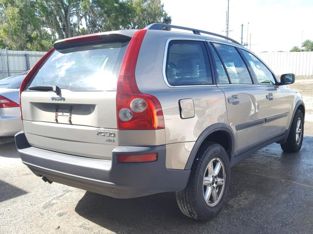 YV1CZ59H141036525 - 2004 VOLVO XC90 BEIGE photo 4