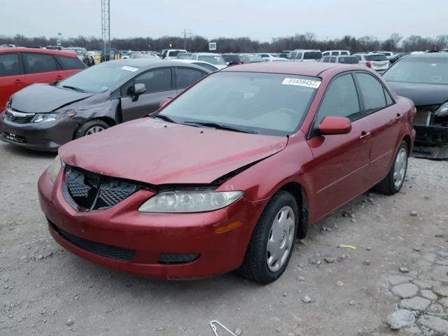 1YVFP80C035M14542 - 2003 MAZDA 6 I RED photo 2