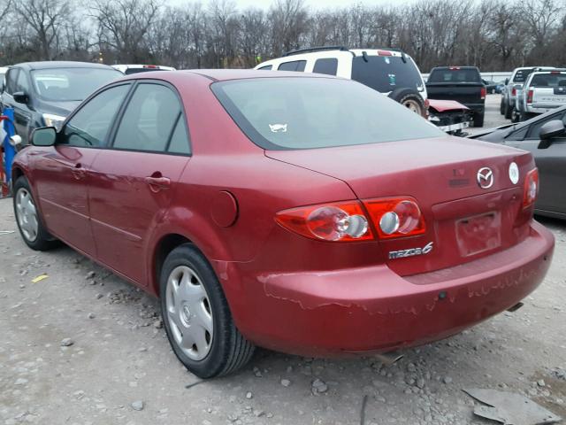 1YVFP80C035M14542 - 2003 MAZDA 6 I RED photo 3