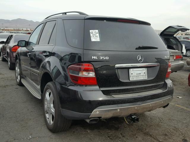 4JGBB86E97A275984 - 2007 MERCEDES-BENZ ML 350 BLACK photo 3