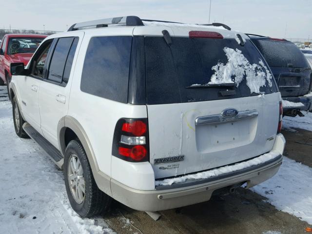 1FMEU64E56UA92643 - 2006 FORD EXPLORER E WHITE photo 3