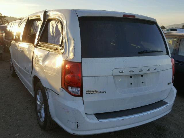 2C4RDGCG6DR688305 - 2013 DODGE GRAND CARA WHITE photo 3