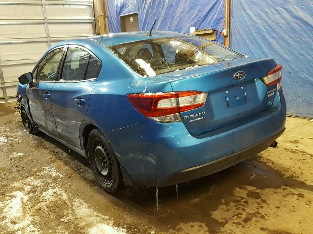 4S3GKAA66H3628852 - 2017 SUBARU IMPREZA BLUE photo 3