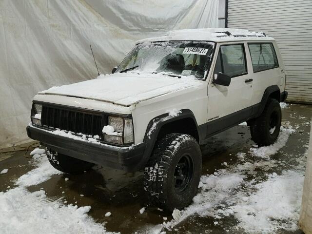 1J4FJ27S4TL244323 - 1996 JEEP CHEROKEE S WHITE photo 2