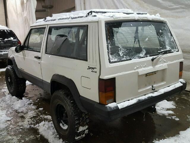 1J4FJ27S4TL244323 - 1996 JEEP CHEROKEE S WHITE photo 3