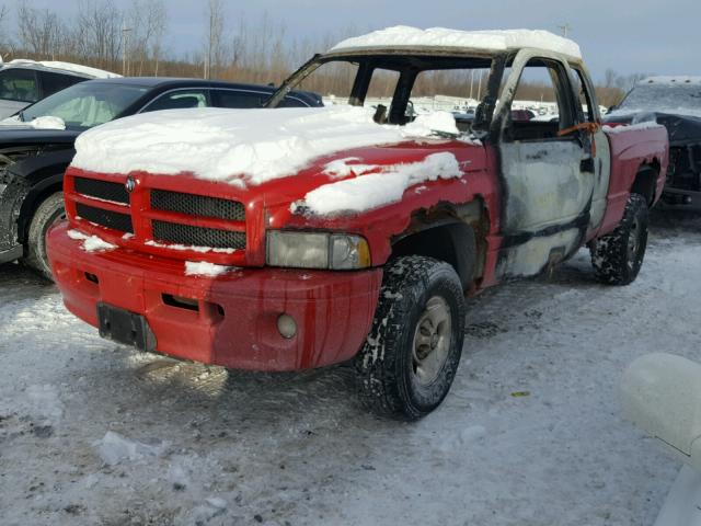 3B7HF12Y5XG168040 - 1999 DODGE RAM 1500 RED photo 2