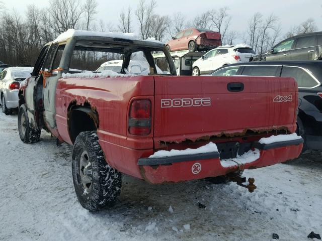 3B7HF12Y5XG168040 - 1999 DODGE RAM 1500 RED photo 3