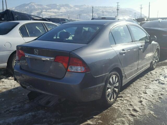 2HGFA1F87AH514579 - 2010 HONDA CIVIC EX ნაცრისფერი ფოტო 4