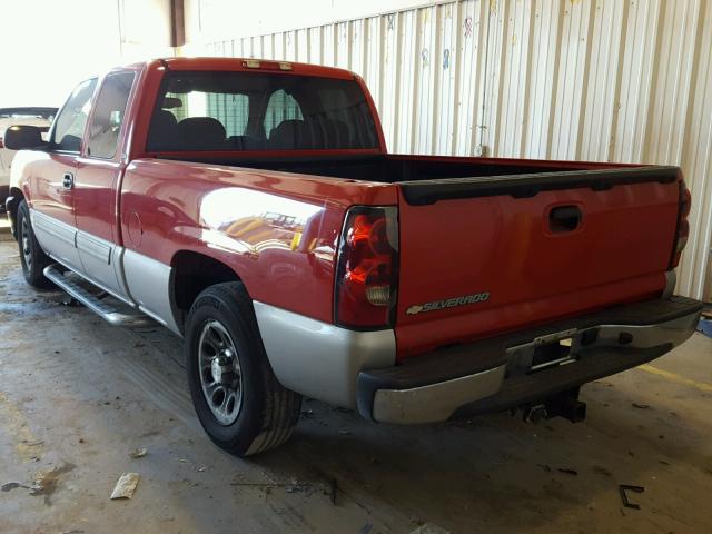 1GCEC19Z87Z123717 - 2007 CHEVROLET SILVERADO RED photo 3