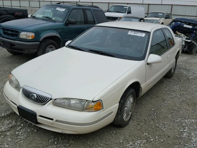 1MELM62W8TH631248 - 1996 MERCURY COUGAR XR7 WHITE photo 2