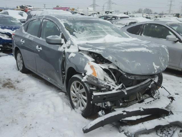 3N1AB7AP2DL668946 - 2013 NISSAN SENTRA S SILVER photo 1