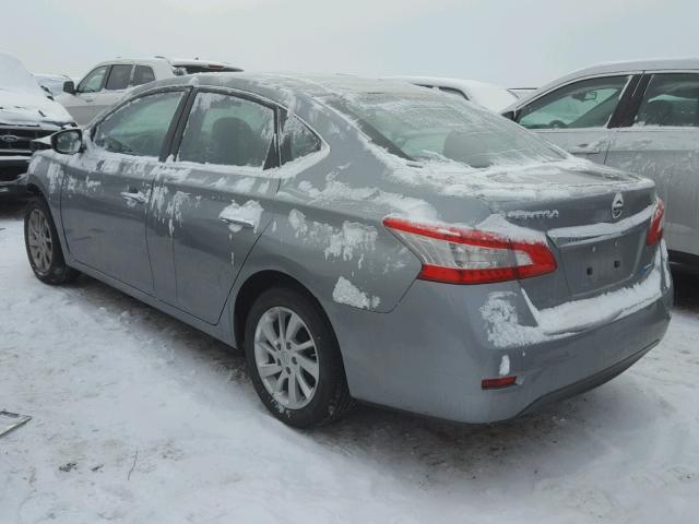 3N1AB7AP2DL668946 - 2013 NISSAN SENTRA S SILVER photo 3