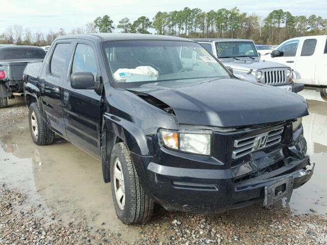 2HJYK16296H560546 - 2006 HONDA RIDGELINE BLACK photo 1