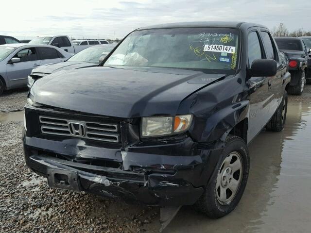 2HJYK16296H560546 - 2006 HONDA RIDGELINE BLACK photo 2