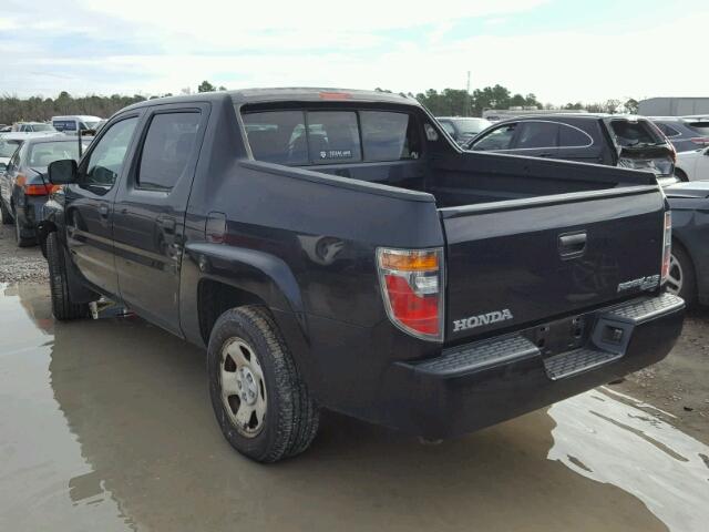 2HJYK16296H560546 - 2006 HONDA RIDGELINE BLACK photo 3