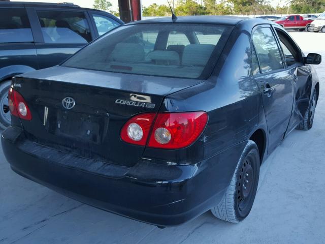 2T1BR32E15C408271 - 2005 TOYOTA COROLLA CE BLACK photo 4