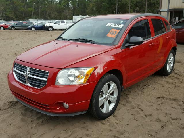 1C3CDWDA6CD527596 - 2012 DODGE CALIBER SX RED photo 2