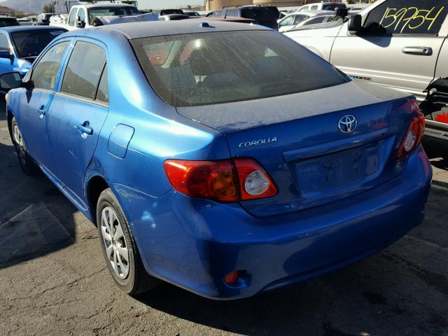 JTDBL40E69J019310 - 2009 TOYOTA COROLLA BA BLUE photo 3