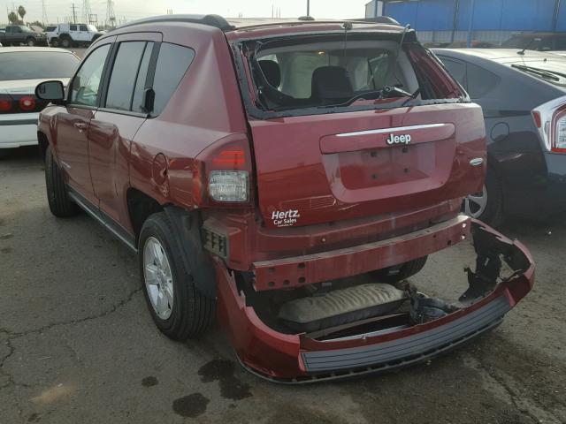 1C4NJCEA5GD620013 - 2016 JEEP COMPASS LA RED photo 3