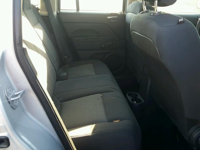 1J4NF4FB6AD524276 - 2010 JEEP COMPASS SP SILVER photo 6