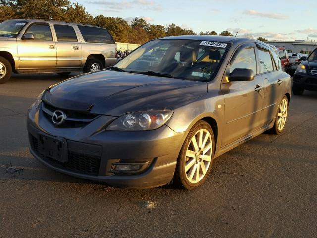 JM1BK34M981186547 - 2008 MAZDA SPEED 3 GRAY photo 2