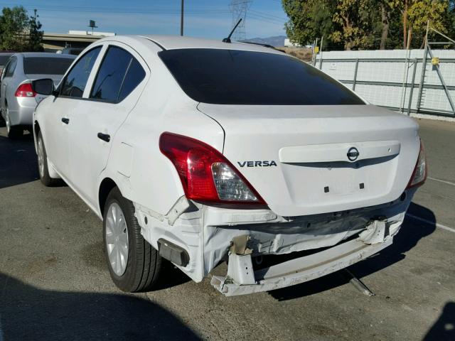 3N1CN7AP1HL849817 - 2017 NISSAN VERSA S WHITE photo 3