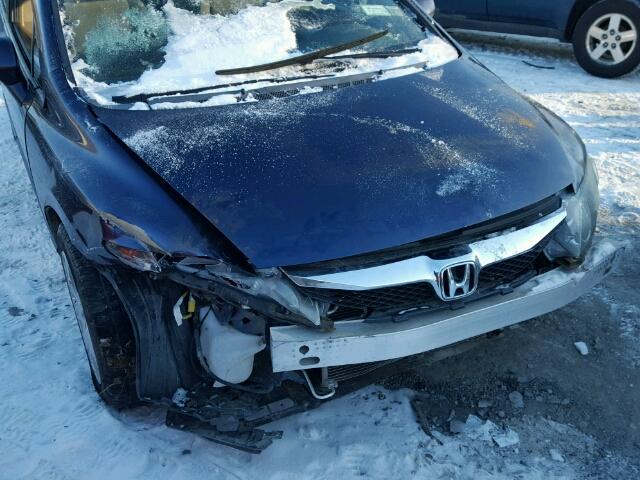 2HGFA16589H527598 - 2009 HONDA CIVIC LX BLUE photo 9