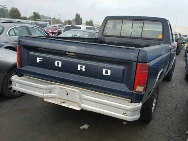 1FTDF15Y1FKA60127 - 1985 FORD F150 BLACK photo 4