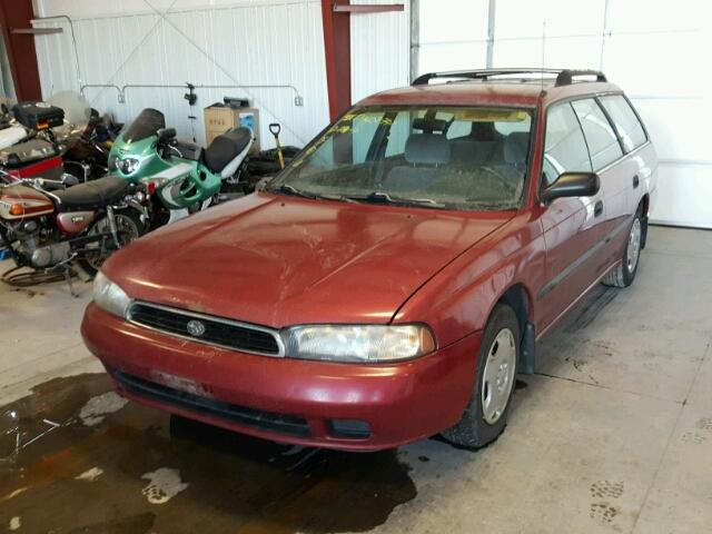 4S3BK4258V6318424 - 1997 SUBARU LEGACY BRI RED photo 2