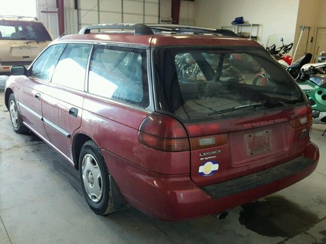 4S3BK4258V6318424 - 1997 SUBARU LEGACY BRI RED photo 3