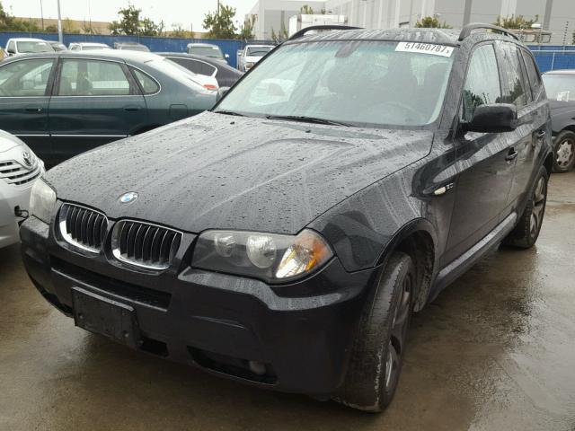 WBXPA93436WD24831 - 2006 BMW X3 3.0I BLACK photo 2