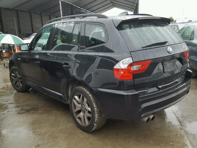 WBXPA93436WD24831 - 2006 BMW X3 3.0I BLACK photo 3