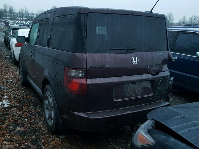 5J6YH18998L003116 - 2008 HONDA ELEMENT PURPLE photo 3