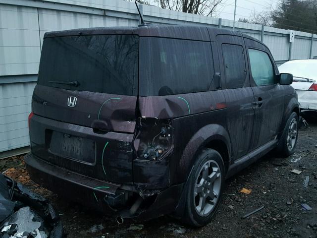 5J6YH18998L003116 - 2008 HONDA ELEMENT PURPLE photo 4