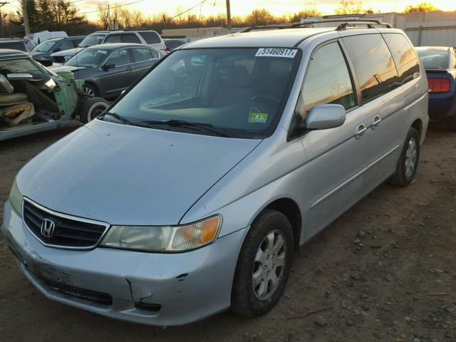 5FNRL18632B004965 - 2002 HONDA ODYSSEY EX SILVER photo 2