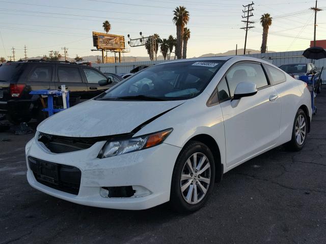 2HGFG3B88CH529661 - 2012 HONDA CIVIC EX WHITE photo 2