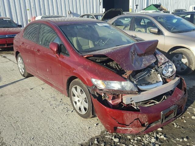 2HGFA1F5XBH514485 - 2011 HONDA CIVIC LX RED photo 1