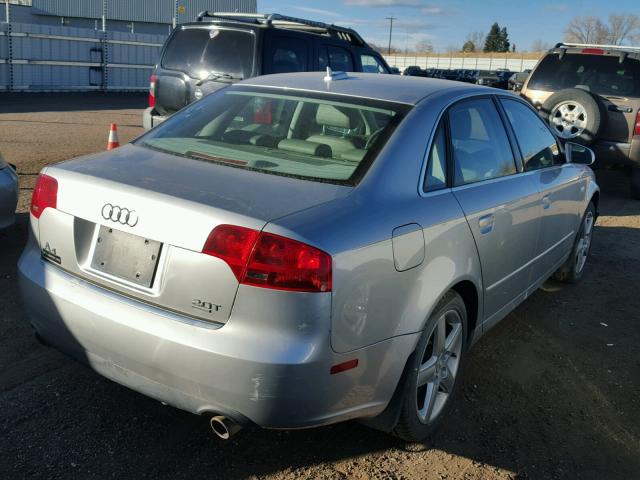 WAUDF68E05A421475 - 2005 AUDI A4 2.0T QU SILVER photo 4