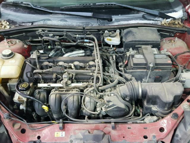 1FAHP34N36W160259 - 2006 FORD FOCUS ZX4 RED photo 7