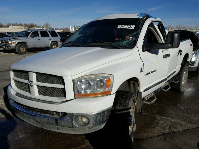 3D7KS28C96G101626 - 2006 DODGE RAM 2500 S WHITE photo 2