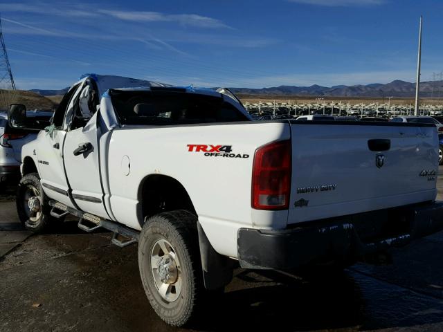 3D7KS28C96G101626 - 2006 DODGE RAM 2500 S WHITE photo 3