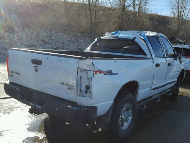 3D7KS28C96G101626 - 2006 DODGE RAM 2500 S WHITE photo 4