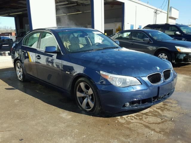 WBANE73536CM35252 - 2006 BMW 530 I BLUE photo 1