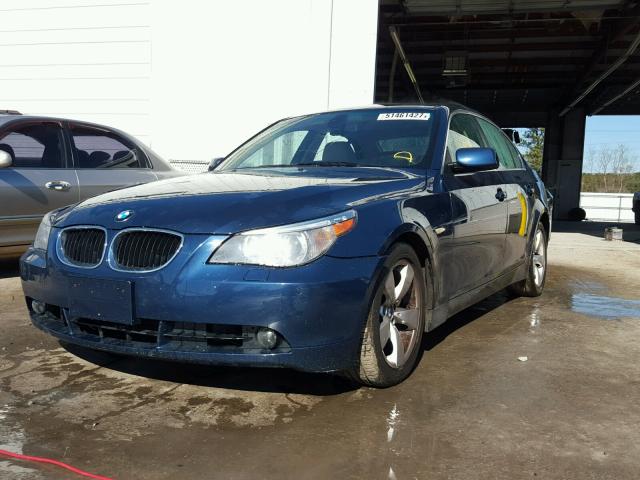 WBANE73536CM35252 - 2006 BMW 530 I BLUE photo 2