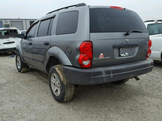 1D4HB38N56F169289 - 2006 DODGE DURANGO SX GRAY photo 3